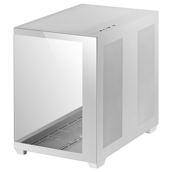 MCV4 Blanco, Torre Gaming Custom XXL E-ATX, Ventana Cristal Templado Lateral y Frontal Sin Marco, Estructura Modular Doble Cámar