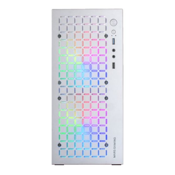 MC-CORE, Caja Gaming Compacta MicroATX, Diseño Frontal Metal-Mesh, Ventana Lateral Completa, 2x Ventiladores FRGB 120mm, Blanco