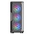 MC-Tor Negro, Caja Semitorre Gaming ATX, Ventana Lateral Completa, Diseño Frontal Mesh, 3X Ventiladores Frontales FRGB 120mm, Di