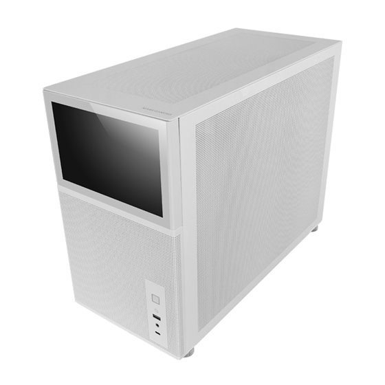 MC-LCD, Caja PC Compacta Micro-ATX, Pantalla LCD IPS 8", Rejilla Mesh Lateral, Superior y Frontal, Ventana Lateral Cristal Templ