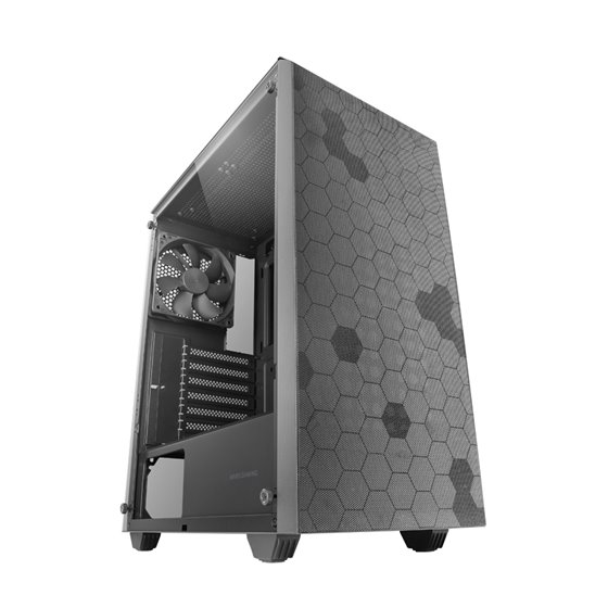 MC-Q3, Caja Semitorre ATX, Ventana Lateral Completa Cristal Templado, Doble Rejilla Magnética Antipolvo Frontal + Superior, Vent