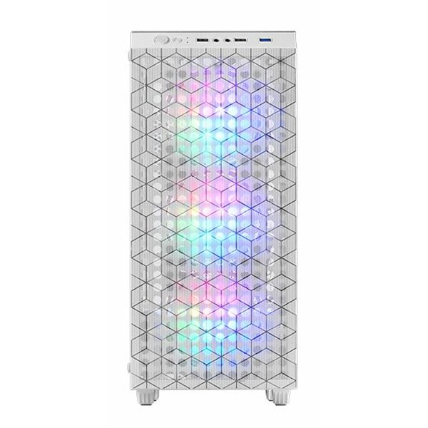 MC-MAG, Caja Gaming ATX, Ventana Lateral Completa Cristal Templado, Doble Rejilla Magnética Antipolvo Frontal + Superior, 3x Ven
