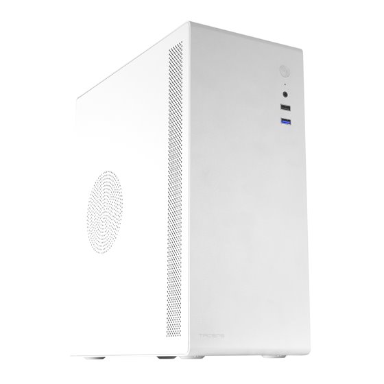 NOVAX, Caja PC Ultracompacta Micro-ATX, Diseño Totalmente Metálico Ultrarresistente, 1x Ventilador Trasero 80mm, Caja Minitorre 