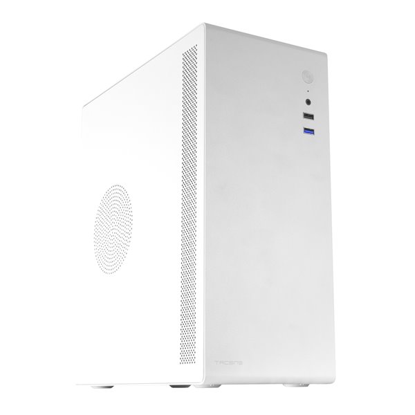 NOVAX, Caja PC Ultracompacta Micro-ATX, Diseño Totalmente Metálico Ultrarresistente, 1x Ventilador Trasero 80mm, Caja Minitorre 