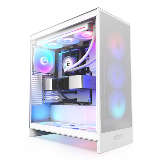 H7 Flow RGB Midi Tower Blanco