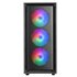 MC-AIR, Caja Gaming ATX, 4x Ventiladores FRGB Rainbow 120mm, Panel Frontal Mesh, Ventana Lateral Completa Cristal Templado, Semi