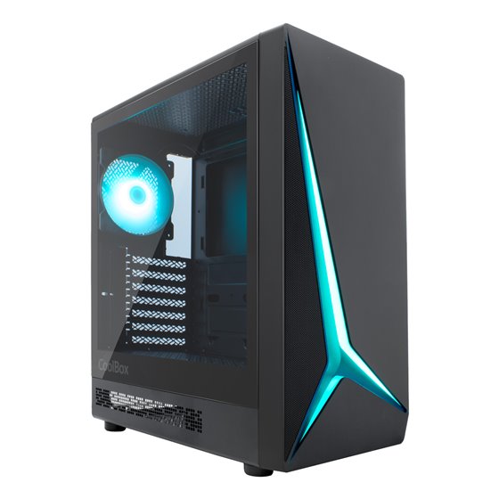 GAMING CAJA ATX GA450 STARLIGHT BLACK ARGB USB-C 3.2 GEN1 SIN FTE + 1 VENTILADOR