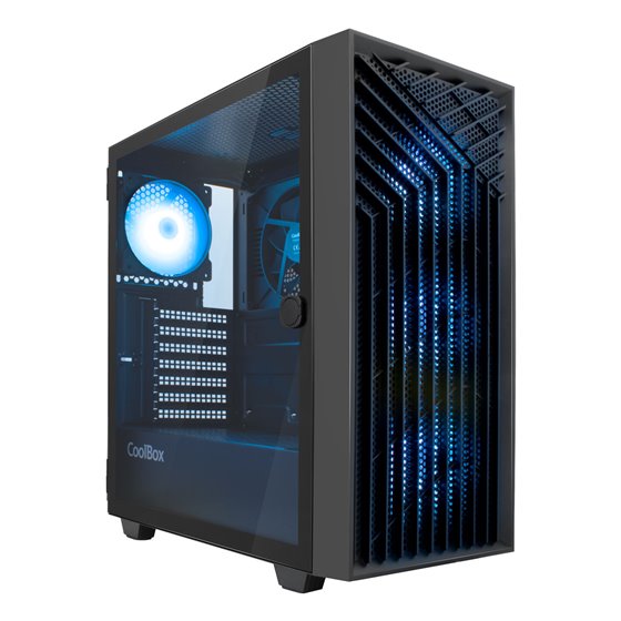 GAMING CAJA ATX GA300 GRIDLINE ARGB BLACK USB-C 3.2 GEN1 SIN FTE + 5 VENTILADORES