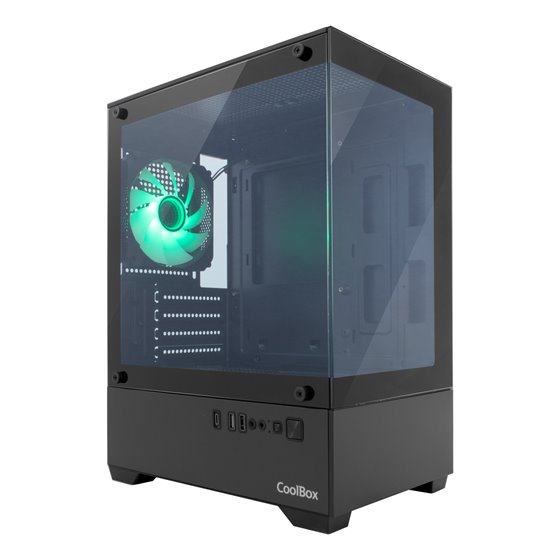 Gaming Caja MATX GM200 Vision Lite Negra USB-C 3.2 Gen1 Sin Fte + 1 Vent. ARGB
