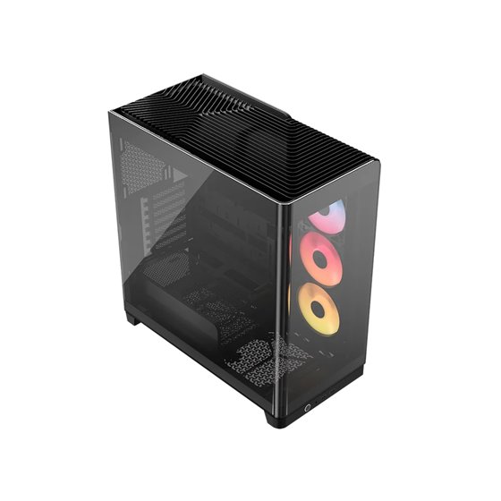 4500X RS-R ARGB Tempered Glass Mid-Tower, Black Midi Tower Negro