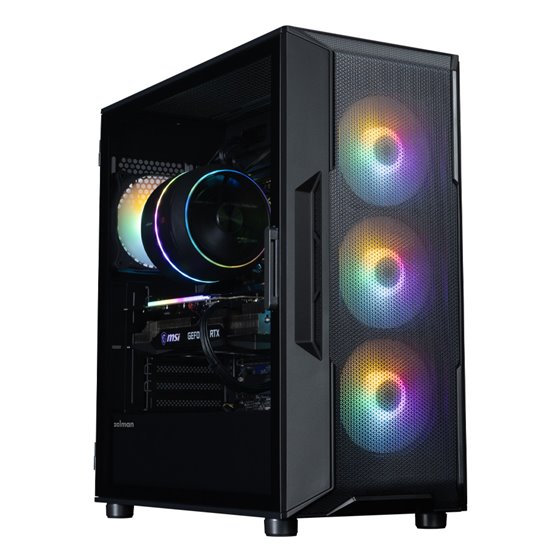 I3 NEO V2 BLACK carcasa de ordenador Midi Tower Negro