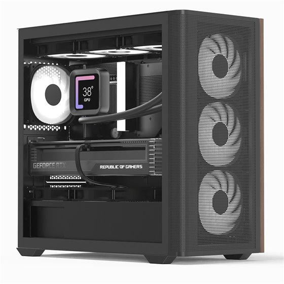 D301A Mini Tower Negro, Madera