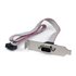 Adaptador de 0.4m Header Cabezal Bracket Serie Serial DB9 RS232 a IDC 10 Pines Placa Base Perfil Bajo