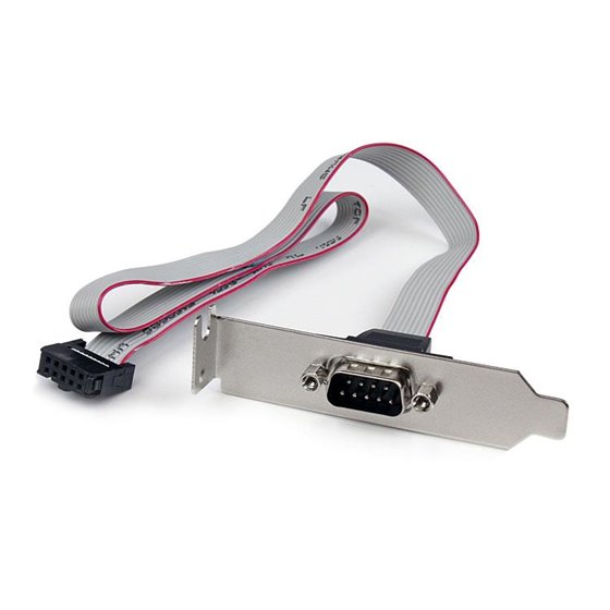 Adaptador de 0.4m Header Cabezal Bracket Serie Serial DB9 RS232 a IDC 10 Pines Placa Base Perfil Bajo