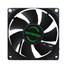 AF8, ventilador para PC, 8cm, 12v, 12dB, 7 aspas, 1800 RPM, negro