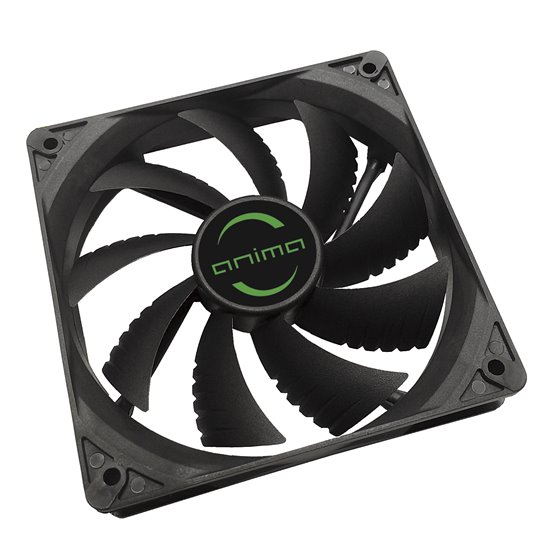 AF12, ventilador para PC, 12cm 12v, 14dB, 9 aspas, 1200 RPM, negro