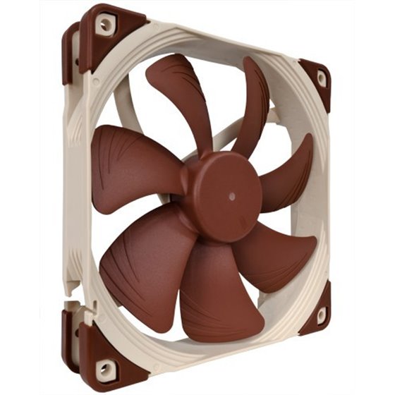 NF-A14 PWM sistema de refrigeración para ordenador Carcasa del ordenador Ventilador 14 cm Marrón