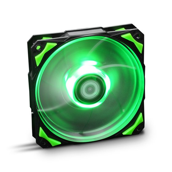 Hummer H-Fan LED Carcasa del ordenador Ventilador 12 cm Negro, Verde, Blanco