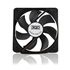 FAN12BK computer cooling system Carcasa del ordenador Ventilador 12 cm Negro