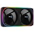 ASTRO24 Doble Ventilador PC 12cm ARGB LED Soporte Antivibración Negro