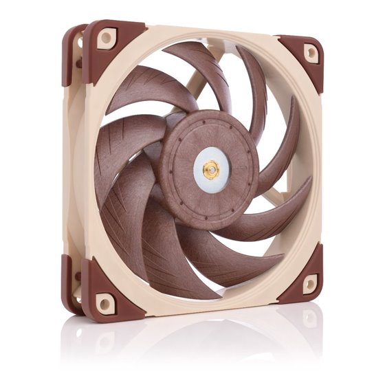 NF A12x25 PWM Carcasa del ordenador Ventilador 12 cm Beige, Rojo