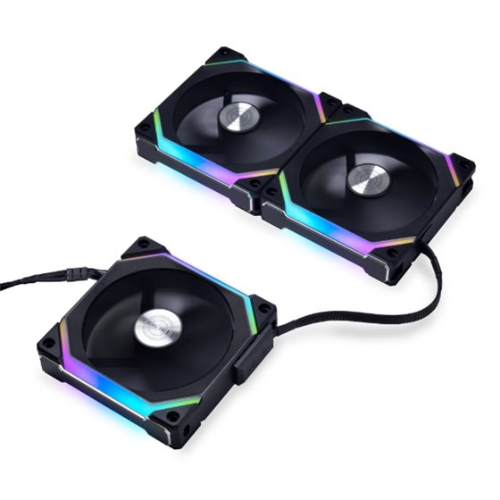 Uni Fan SL V2 Carcasa del ordenador Ventilador 12 cm Negro 3 pieza(s)