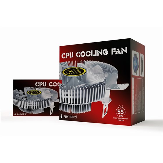 CPU-HURACAN-X40 sistema de refrigeración para ordenador Procesador Refrigerador de aire 9 cm Transparente