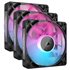 iCUE LINK RX120 RGB Carcasa del ordenador Ventilador 12 cm Negro 3 pieza(s)