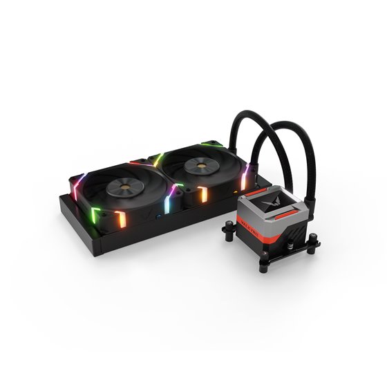 VK-AIOSY240B sistema de refrigeración para ordenador Procesador Sistema de refrigeración líquida todo en uno 24 cm Negro