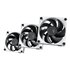 THICC FP12 Carcasa del ordenador Ventilador 12 cm Negro, Blanco 3 pieza(s)