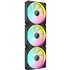 iCUE LINK LX120 RGB Carcasa del ordenador Ventilador 12 cm Negro 3 pieza(s)