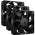 RS120 Carcasa del ordenador Ventilador 12 cm Negro 3 pieza(s)