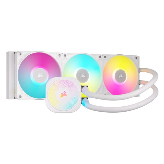 iCUE LINK TITAN RX RGB Procesador Sistema de refrigeración líquida todo en uno 12 cm Blanco 1 pieza(s)