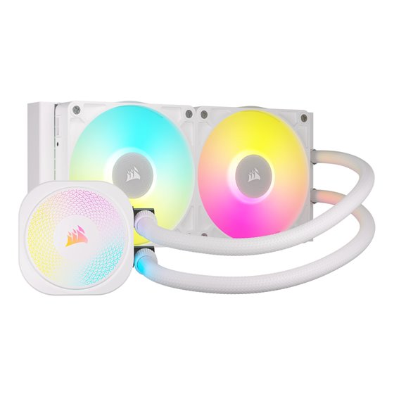 iCUE LINK TITAN RX RGB Procesador Sistema de refrigeración líquida todo en uno 12 cm Blanco 1 pieza(s)