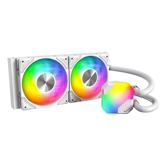 HyperFlow ARGB 240 Procesador Sistema de refrigeración líquida todo en uno 12 cm Blanco 1 pieza(s)