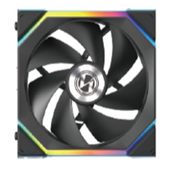 12SL1W1B Carcasa del ordenador Ventilador 12 cm Negro 1 pieza(s)