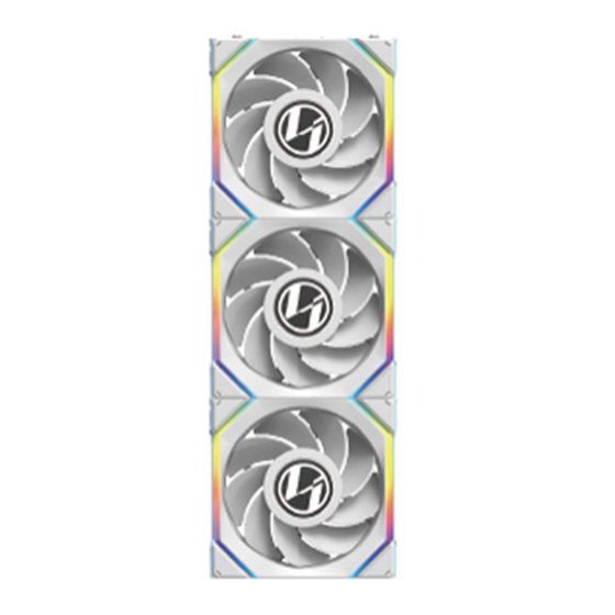 12RSLLCD1W3W Carcasa del ordenador Ventilador 12 cm Blanco 3 pieza(s)