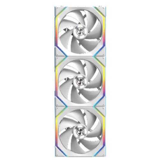 12SL1W3W Carcasa del ordenador Ventilador 12 cm Blanco 3 pieza(s)