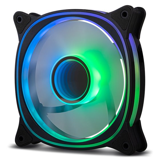 NXHUMMERVFAN sistema de refrigeración para ordenador Carcasa del ordenador Ventilador 12 cm Negro