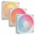 iCUE LINK LX120-R RGB Carcasa del ordenador Ventilador 12 cm Blanco 3 pieza(s)