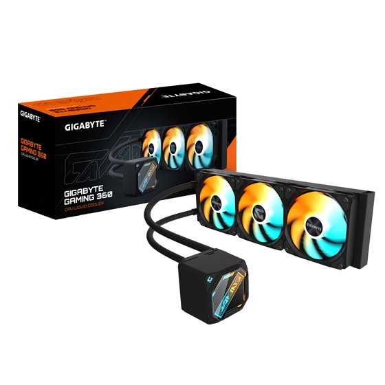 GAMING 360 Refrigeración Líquida para CPU - 3x120 mm Ventiladores ARGB, Mecanismo de enclavamiento deslizante, DAISY-CHAIN, Comp