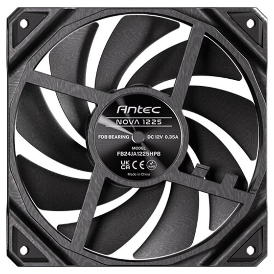 Nova Carcasa del ordenador Ventilador 12 cm Negro 3 pieza(s)