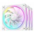 FL12 WH-3 in 1 Carcasa del ordenador Ventilador 12 cm Blanco 3 pieza(s)