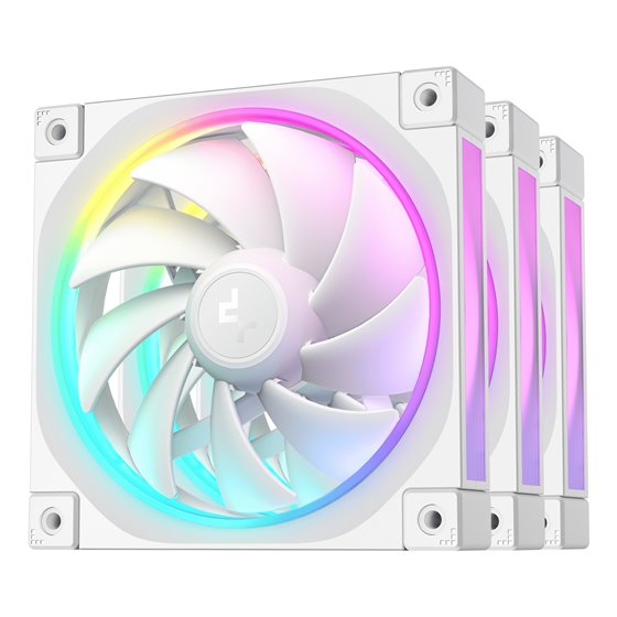 FL12 WH-3 in 1 Carcasa del ordenador Ventilador 12 cm Blanco 3 pieza(s)
