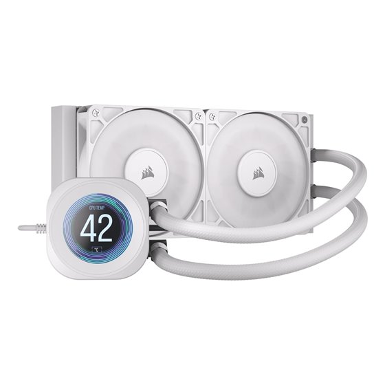 Nautilus 240 RS LCD Procesador Sistema de refrigeración líquida todo en uno 12 cm Blanco 1 pieza(s)