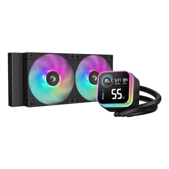 LQ240 Procesador Kit de refrigeración líquida 12 cm Negro 1 pieza(s)