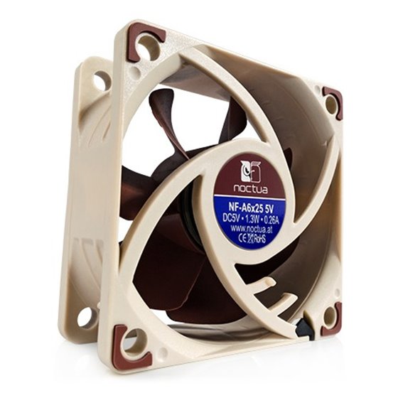 NF A6x25 5V Carcasa del ordenador Ventilador 6 cm Blanco