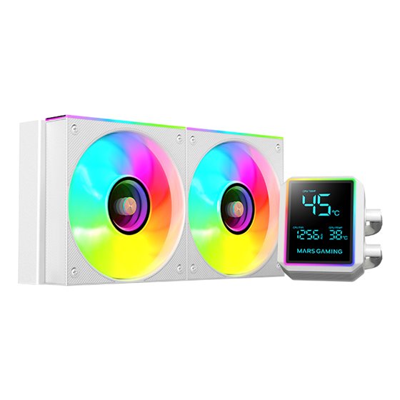 ML-LCDPRO240W Procesador Sistema de refrigeración líquida todo en uno 12 cm Blanco 1 pieza(s)