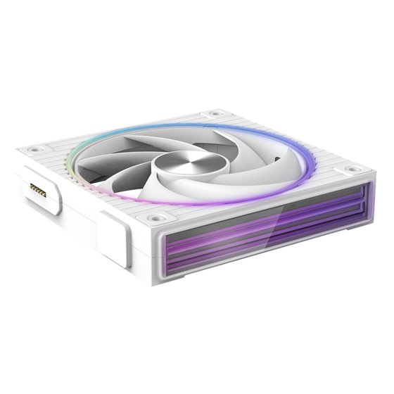 ZM-DF120 WHITE sistema de refrigeración para ordenador Placa base Ventilador 12,4 cm Blanco 1 pieza(s)