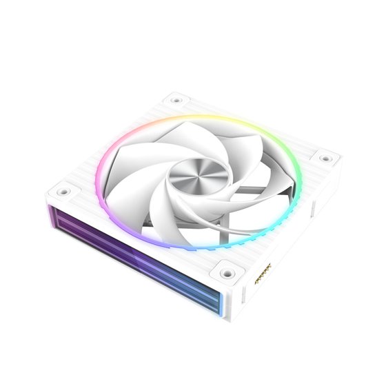 ZM-DF120R Placa base Ventilador 12,4 cm Blanco 1 pieza(s)